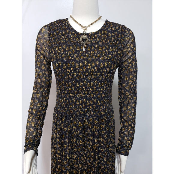 💯%FP Hello And Goodbye Mesh Midi Dress XL - Picture 7 of 10